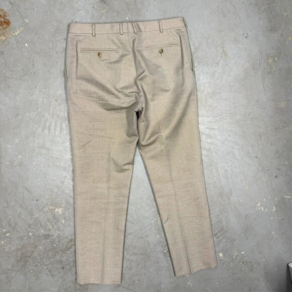 Pal Zileri Cotton Wool Chinos Beige Mens Pants 32x31 - Picture 8 of 10